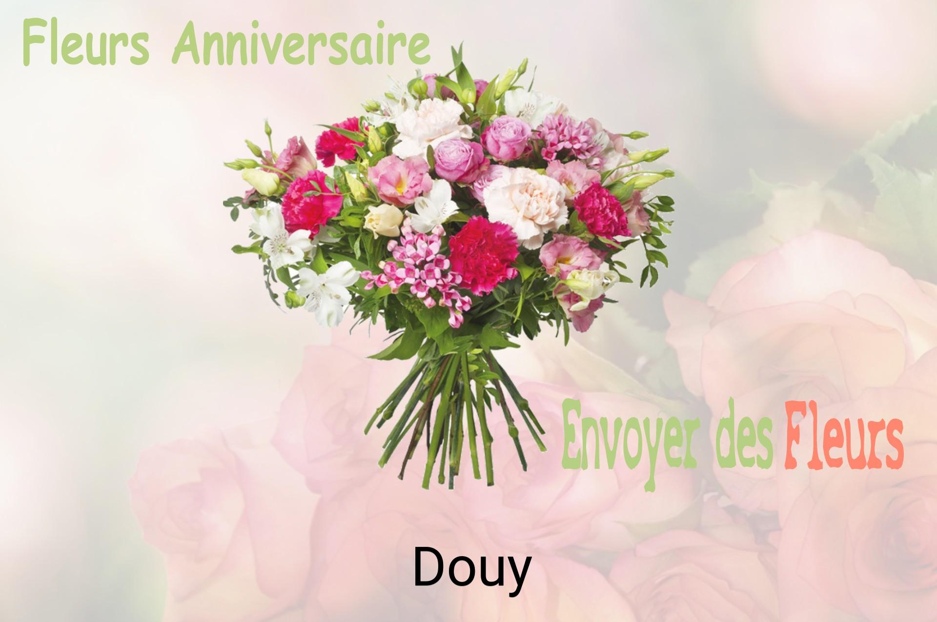 Bouquet de fleurs d’anniversaire livré à Douy